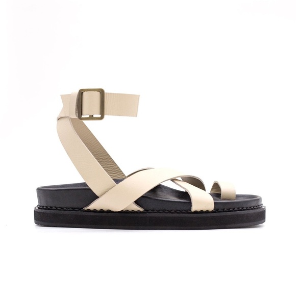 Liberte Leather Custom Made Bronte Sandals - Ivory - Picture 2 of 6